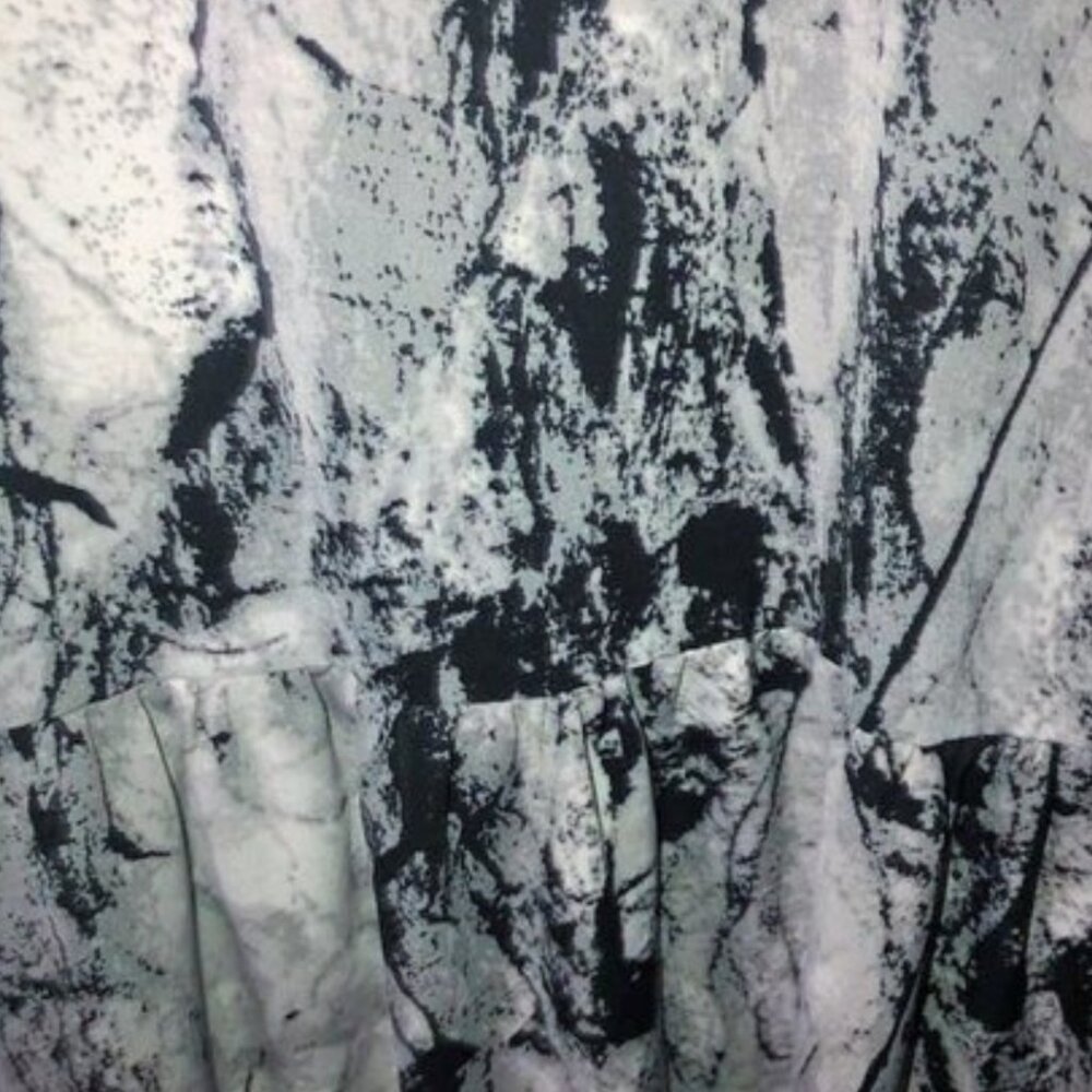 Plus Size 2X Marble Print Maxi Dress NWOT Long Sleeve Cotton Rayon Flowy - Picture 4 of 7